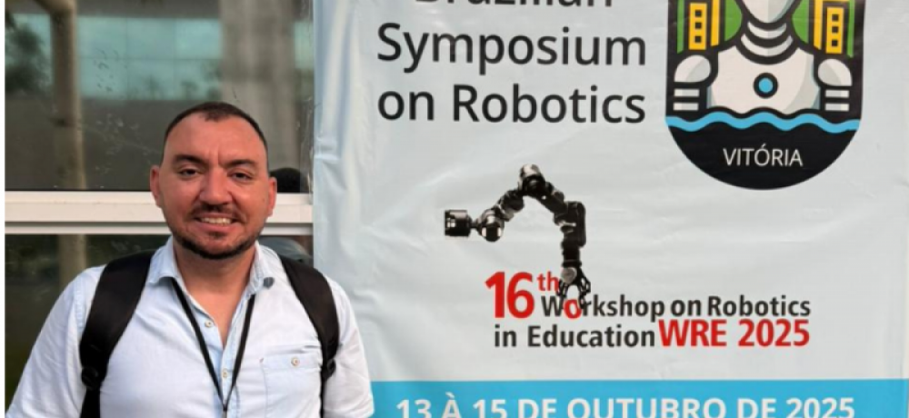 Professor Artur Almeida, do IFTM Campus Patrocínio, participa do Simpósio Brasileiro de Robótica 2025.